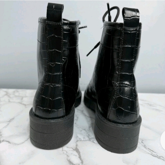 Topshop Women’s Combat Boots sz 38 Lace Up - Picture 2 of 8